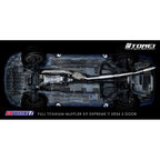 Tomei Expreme Ti Full Titanium Cat-Back Exhaust System, Skyline ER34 2-Door - Angle 2
