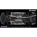 Tomei Expreme Ti Full Titanium Cat-Back Exhaust System, Skyline ER34 4-Door - Angle 3