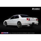 Tomei Expreme Ti Full Titanium Cat-Back Exhaust System, Skyline ER34 4-Door - Angle 4
