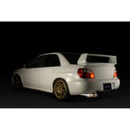 Tomei Expreme Ti Full Titanium Cat-Back Exhaust System, 2002-2007 WRX & STi JDM - Angle 2