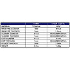 Tomei Expreme Ti Full Titanium Cat-Back Exhaust System, 2002-2007 WRX & STi - Angle 4