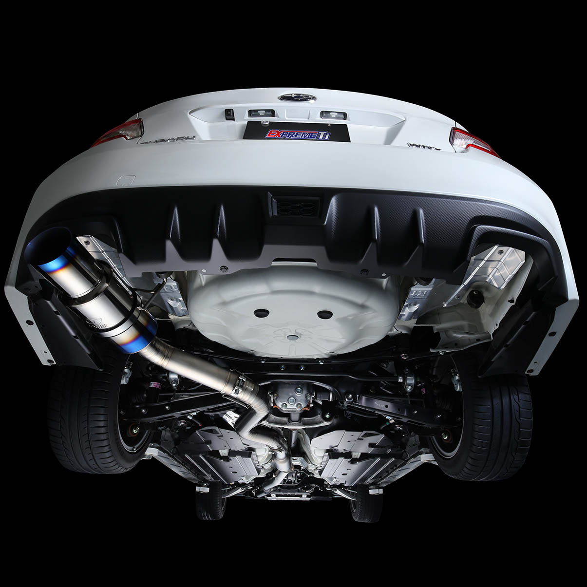 Tomei Expreme Ti Full Titanium Cat-Back Exhaust System, 2008-2021 WRX & 2011-2021 STi (Sedan Only) - Angle 3