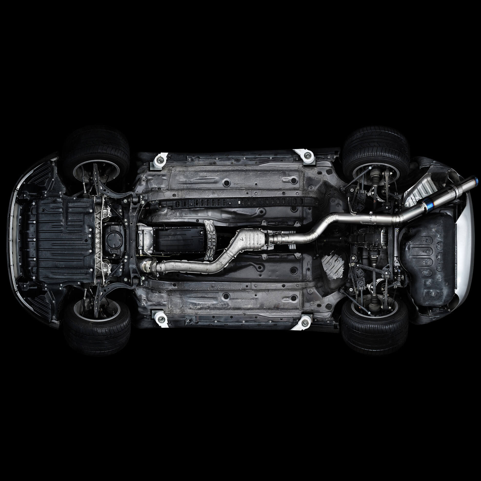 Tomei Expreme Ti Full Titanium Cat-Back Exhaust System, MK IV Supra JZA80 - Angle 3