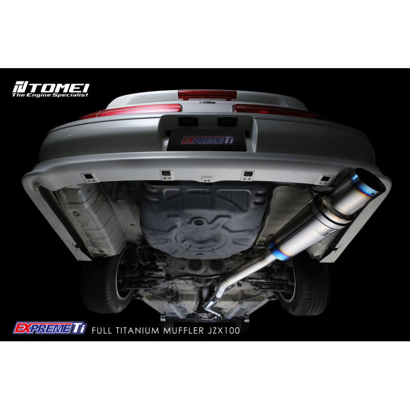 Tomei Expreme Ti Full Titanium Cat-Back Exhaust System, CHACER/MARK2 JZX100 - Angle 3