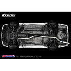Tomei Expreme Ti Full Titanium Cat-Back Exhaust System, CHACER/MARK2 JZX100 - Angle 4