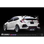 Tomei Expreme Ti Full Titanium Cat-Back Exhaust System (Type-D), 2017-2021 Civic Type R - Angle 4