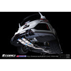 Tomei Expreme Ti Full Titanium Cat-Back Exhaust System (Type-D), 2017-2021 Civic Type R - Angle 6