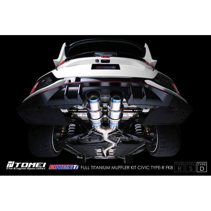 Tomei Expreme Ti Full Titanium Cat-Back Exhaust System (Type-D), 2017-2021 Civic Type R - Angle 7