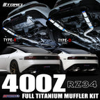 Tomei Expreme Ti Full Titanium Cat-Back Exhaust System (Type-R Single Exit), 2023-2025 Nissan Z - Angle 2