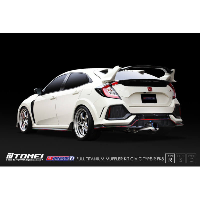 Tomei Expreme Ti Full Titanium Cat-Back Exhaust System (Type-R), 2017-2021 Civic Type R - Angle 4