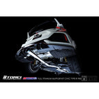 Tomei Expreme Ti Full Titanium Cat-Back Exhaust System (Type-R), 2017-2021 Civic Type R - Angle 5