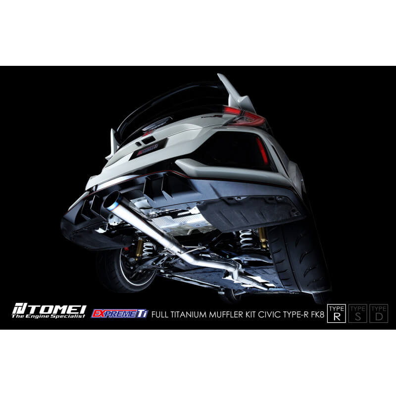 Tomei Expreme Ti Full Titanium Cat-Back Exhaust System (Type-R), 2017-2021 Civic Type R - Angle 5