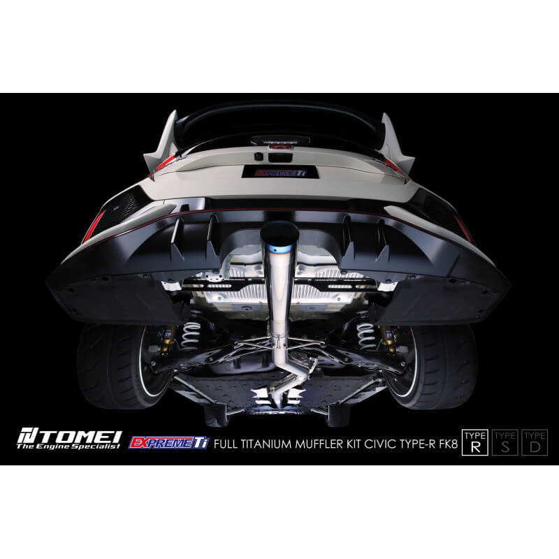 Tomei Expreme Ti Full Titanium Cat-Back Exhaust System (Type-R), 2017-2021 Civic Type R - Angle 7