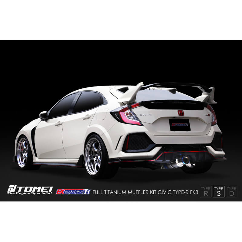 Tomei Expreme Ti Full Titanium Cat-Back Exhaust System (Type-S), 2017-2021 Civic Type R - Angle 4