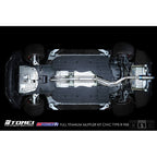 Tomei Expreme Ti Full Titanium Cat-Back Exhaust System (Type-S), 2017-2021 Civic Type R - Angle 5