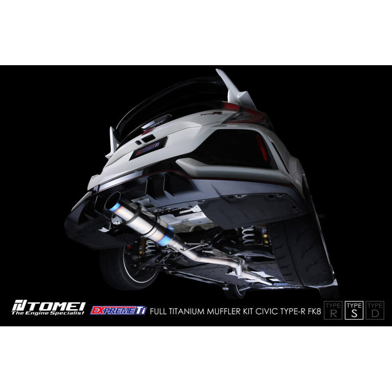 Tomei Expreme Ti Full Titanium Cat-Back Exhaust System (Type-S), 2017-2021 Civic Type R - Angle 6