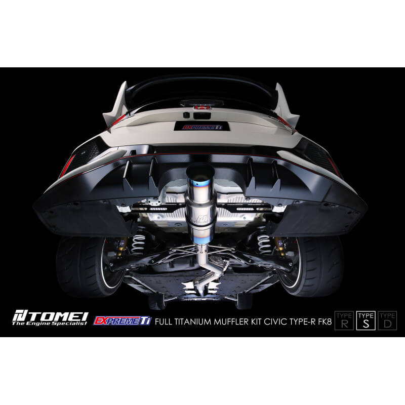 Tomei Expreme Ti Full Titanium Cat-Back Exhaust System (Type-S), 2017-2021 Civic Type R - Angle 7