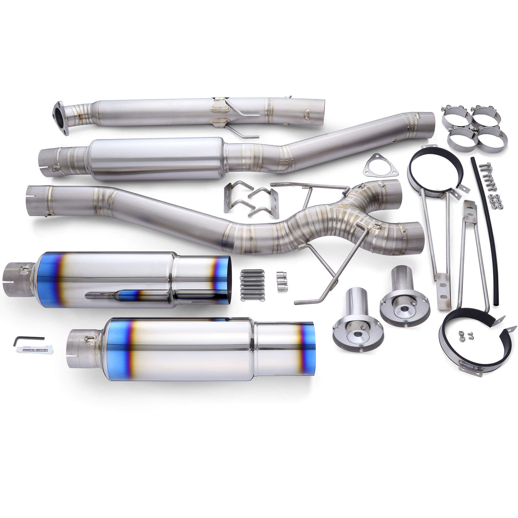 Tomei Expreme Ti Full Titanium Cat-Back Exhaust (Type-D, Dual Ti Tips), 2024-2025 Integra Type S DE5 - Angle 2
