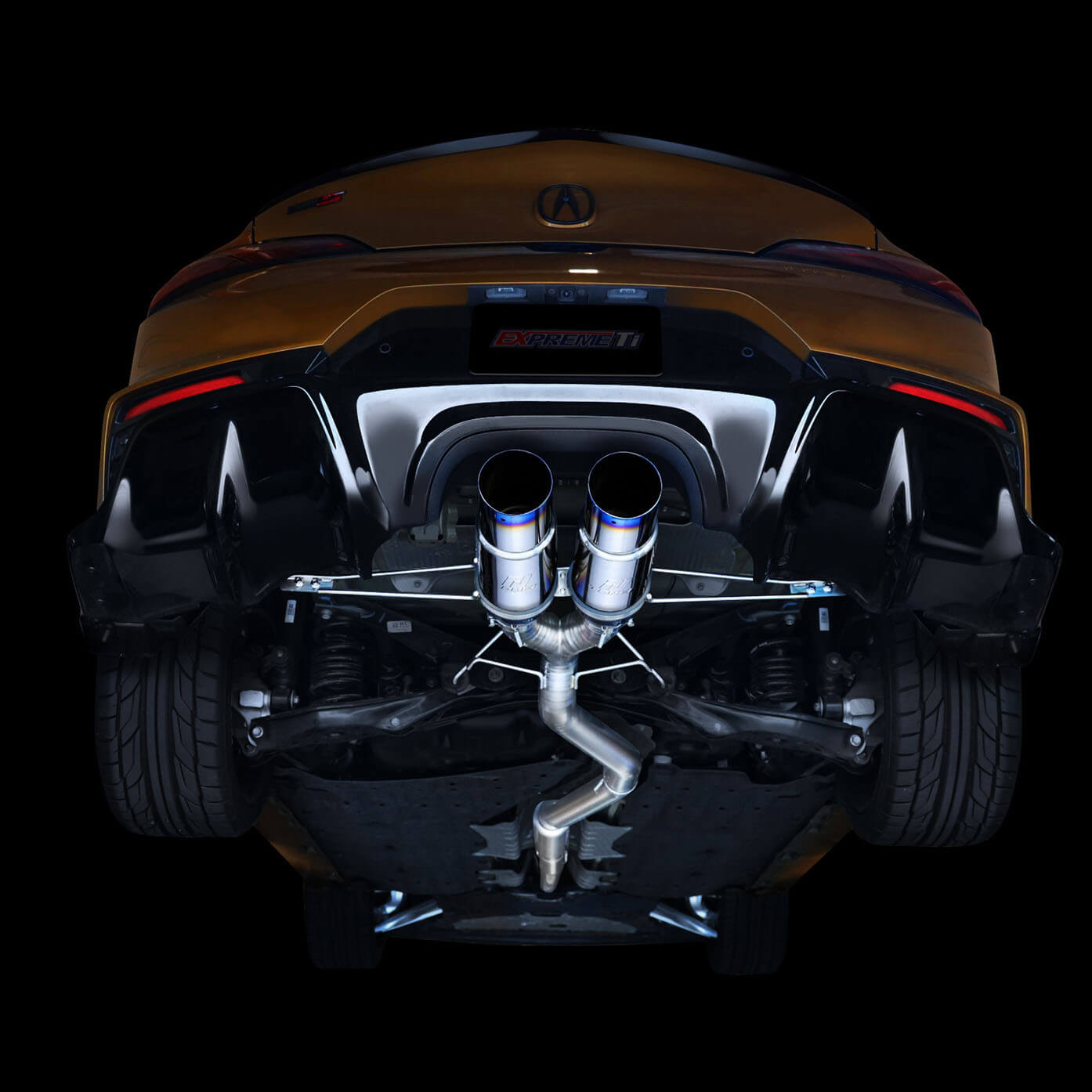 Tomei Expreme Ti Full Titanium Cat-Back Exhaust (Type-D, Dual Ti Tips), 2024-2025 Integra Type S DE5 - Angle 5