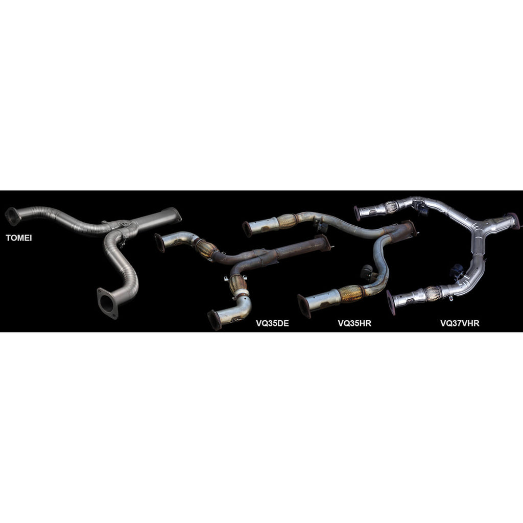Tomei Expreme Ti Full Titanium Mid Y-Pipe, 2003-2009 350Z & 2009-2015 370Z - Angle 2