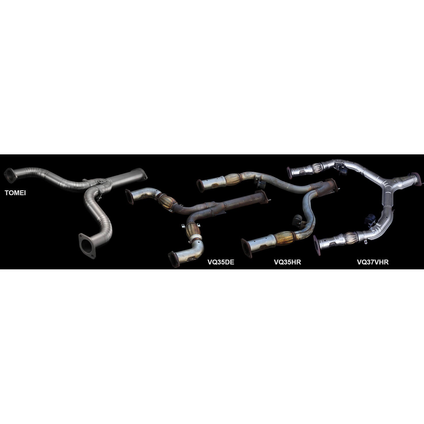 Tomei Expreme Ti Full Titanium Mid Y-Pipe, 2003-2009 350Z & 2009-2015 370Z - Angle 2