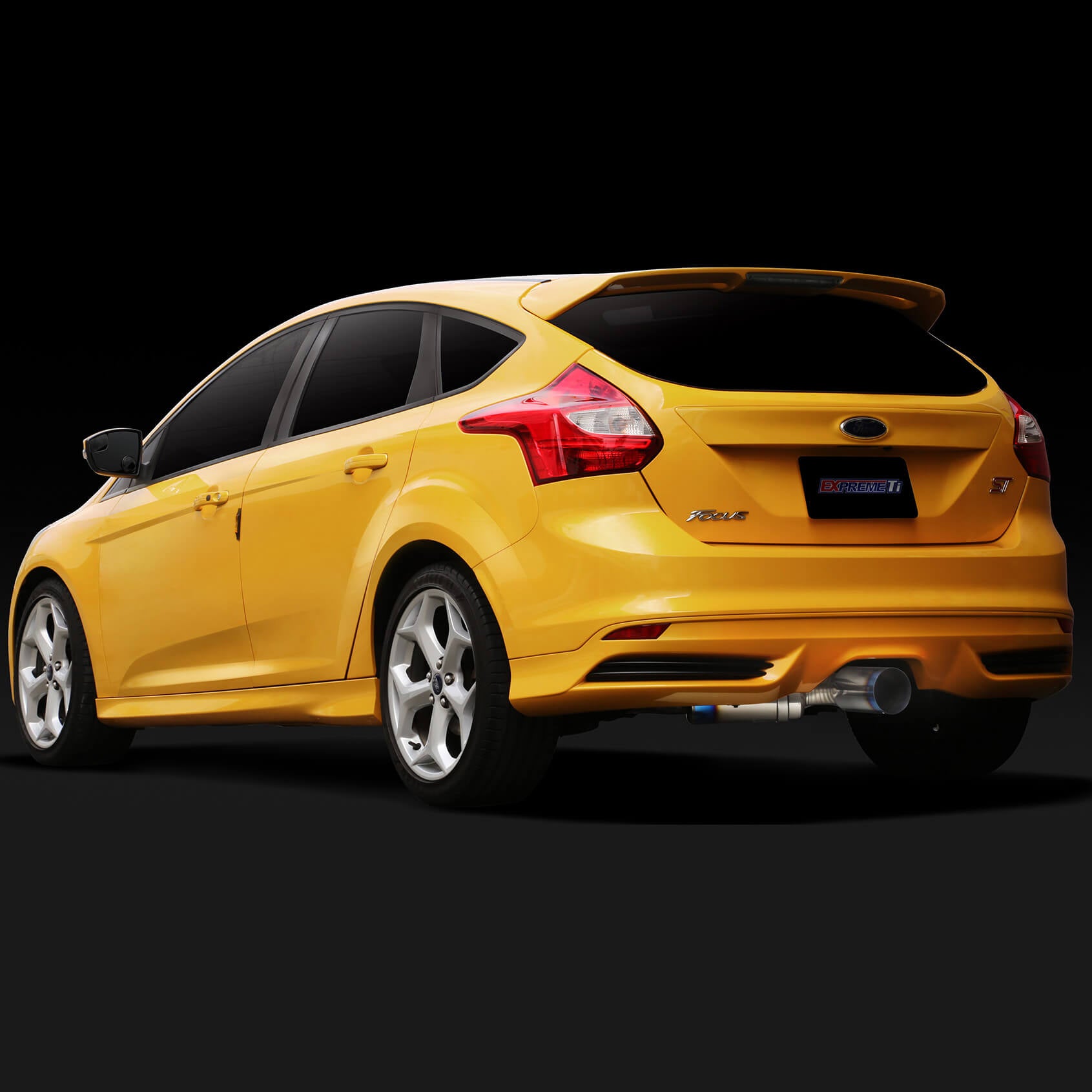 Tomei Expreme Ti Full Titanium Muffler Kit, 2013-2018 Focus ST - Angle 2