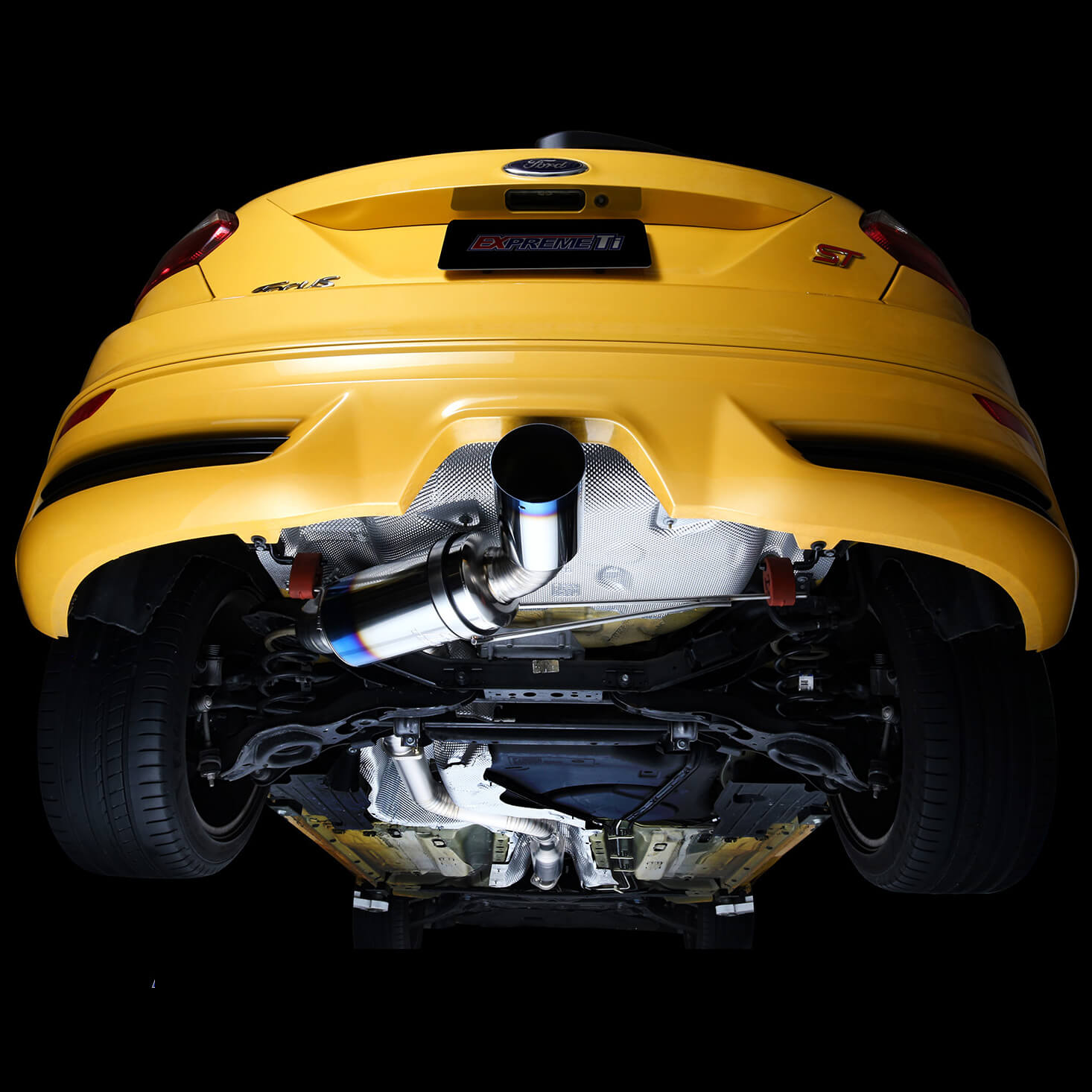Tomei Expreme Ti Full Titanium Muffler Kit, 2013-2018 Focus ST - Angle 4
