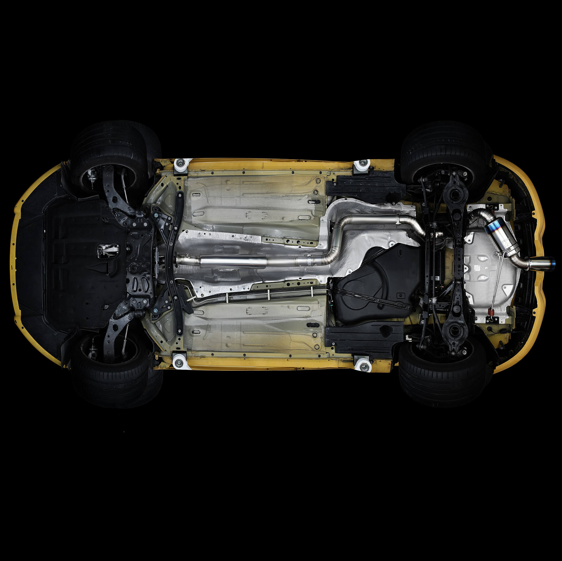 Tomei Expreme Ti Full Titanium Muffler Kit, 2013-2018 Focus ST - Angle 5