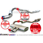Tomei Expreme Ti Full Titanium Muffler Kit, 2013-2018 Focus ST - Angle 6