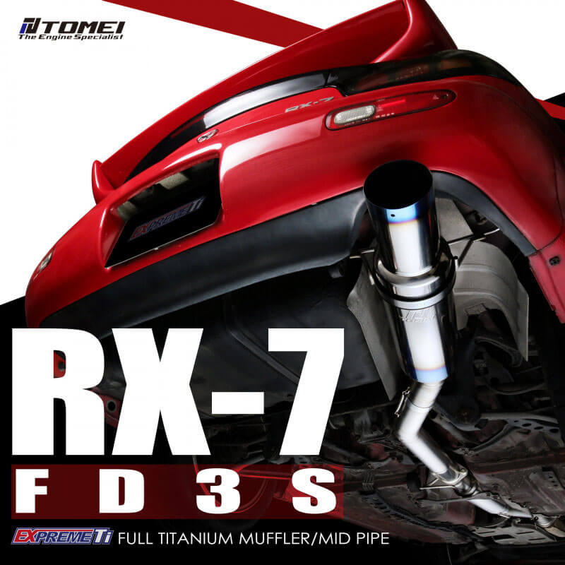 Tomei Expreme Ti Full Titanium Muffler Kit, RX-7 (FD) - Angle 2
