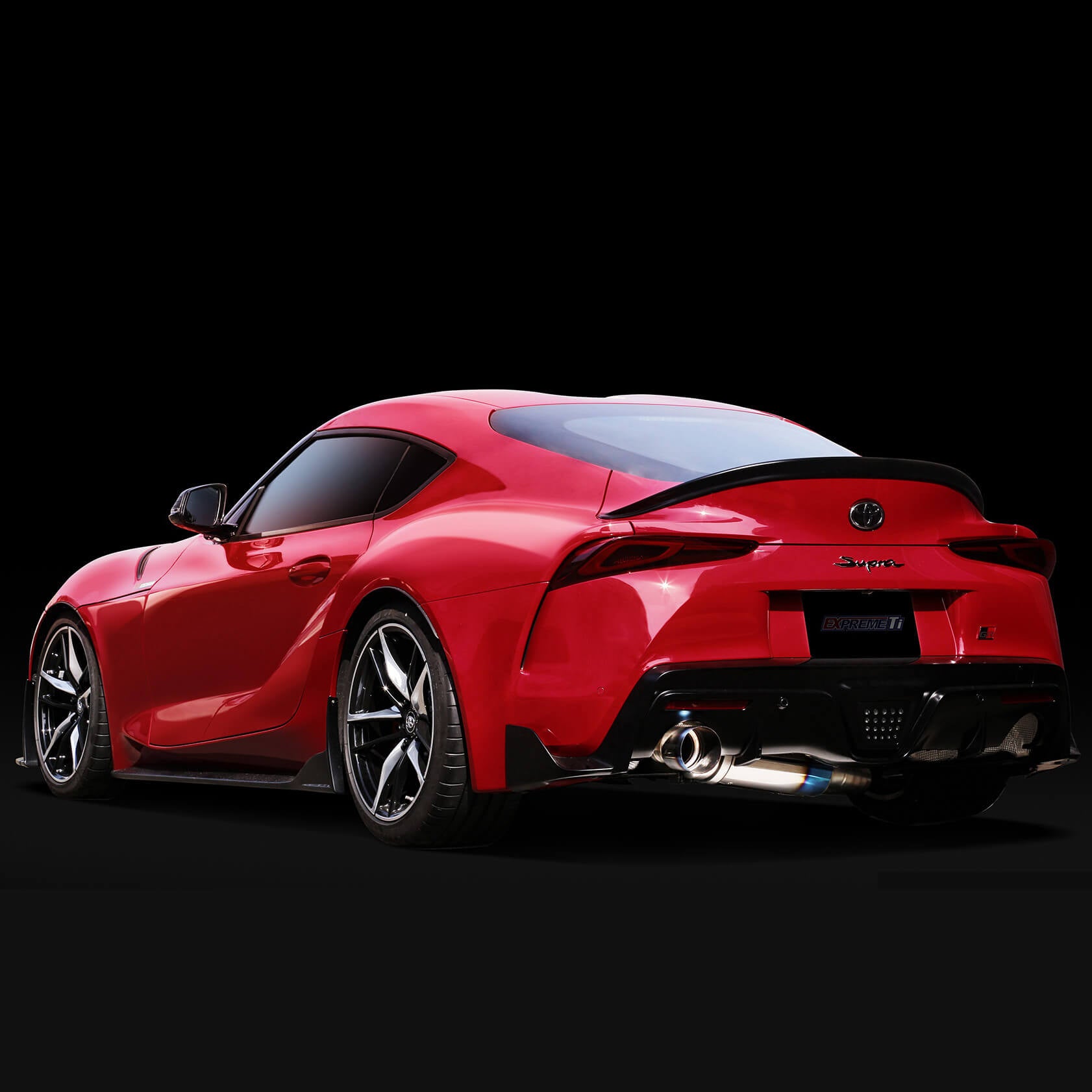 Tomei Expreme Ti Full Titanium Muffler Kit (Type-R, Single Ti Tip), 2020-2021 GR Supra - Angle 2