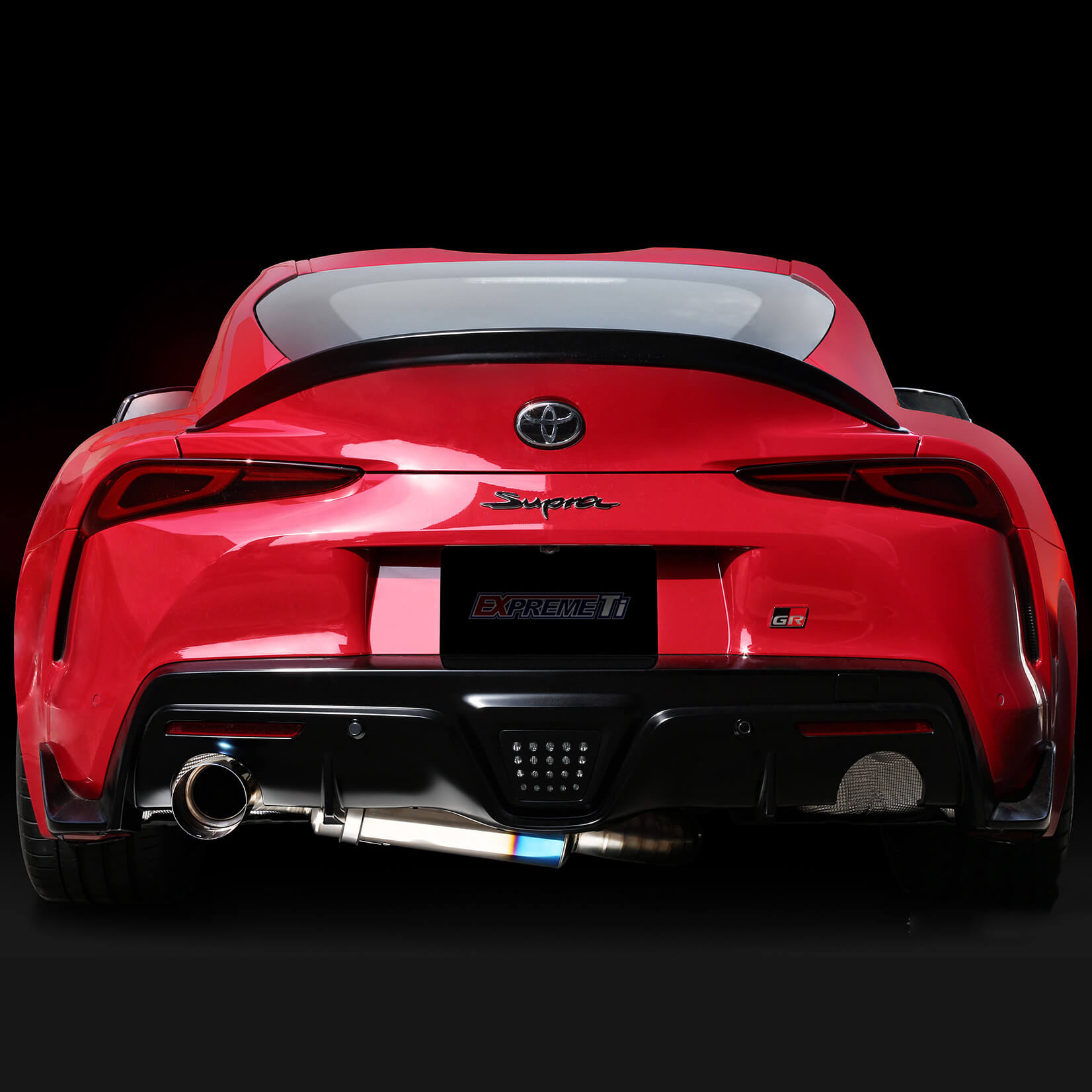 Tomei Expreme Ti Full Titanium Muffler Kit (Type-R, Single Ti Tip), 2020-2021 GR Supra - Angle 3