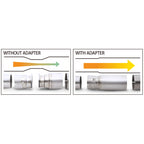 Tomei Expreme Ti Full Titanium Universal Adapter (89.1-102.0 L200) - Angle 4