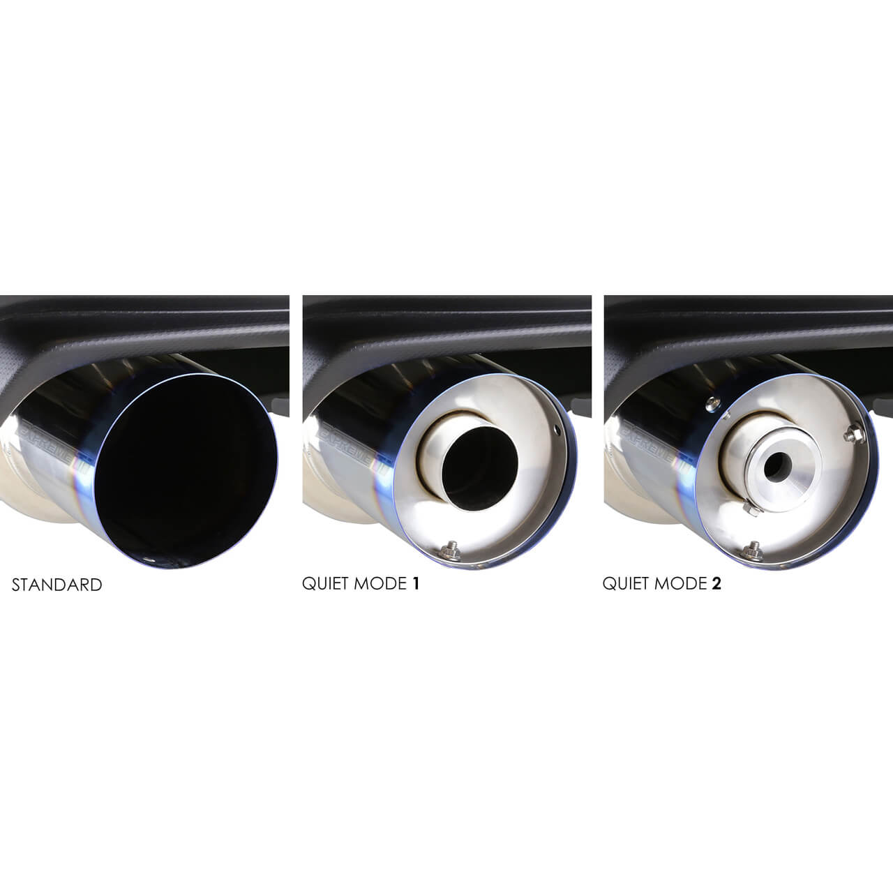 Tomei Expreme Ti Sound Reducer v2 (115mm), Fits Most Tomei Exhausts - Angle 2