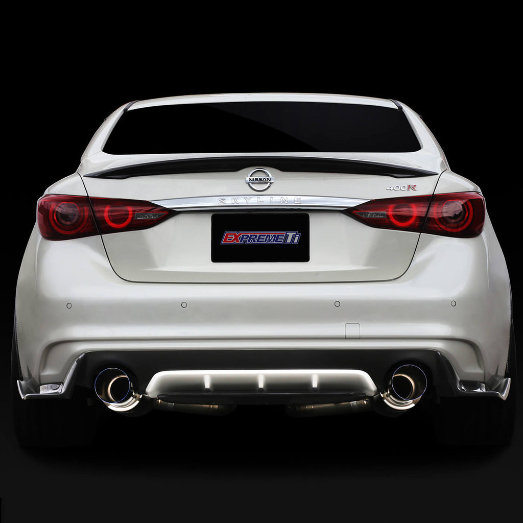 Tomei Expreme Ti Titanium Cat-Back Exhaust (Type-D Dual Exit), Infiniti Q50 - Angle 3