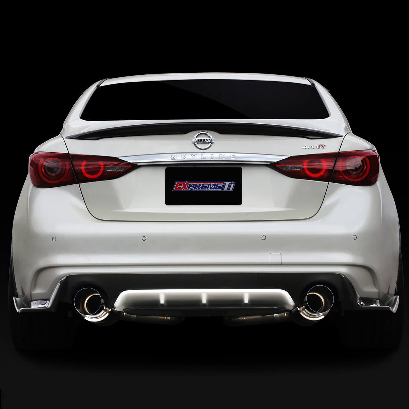 Tomei Expreme Ti Titanium Cat-Back Exhaust (Type-D Dual Exit), Infiniti Q50 - Angle 3