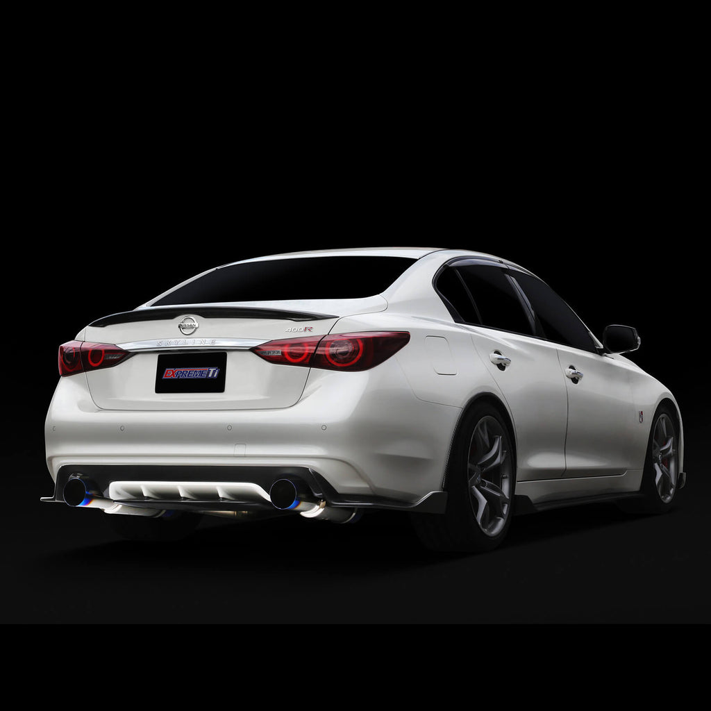 Tomei Expreme Ti Titanium Cat-Back Exhaust (Type-D Dual Exit), Infiniti Q50 - Angle 4