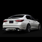 Tomei Expreme Ti Titanium Cat-Back Exhaust (Type-D Dual Exit), Infiniti Q50 - Angle 4