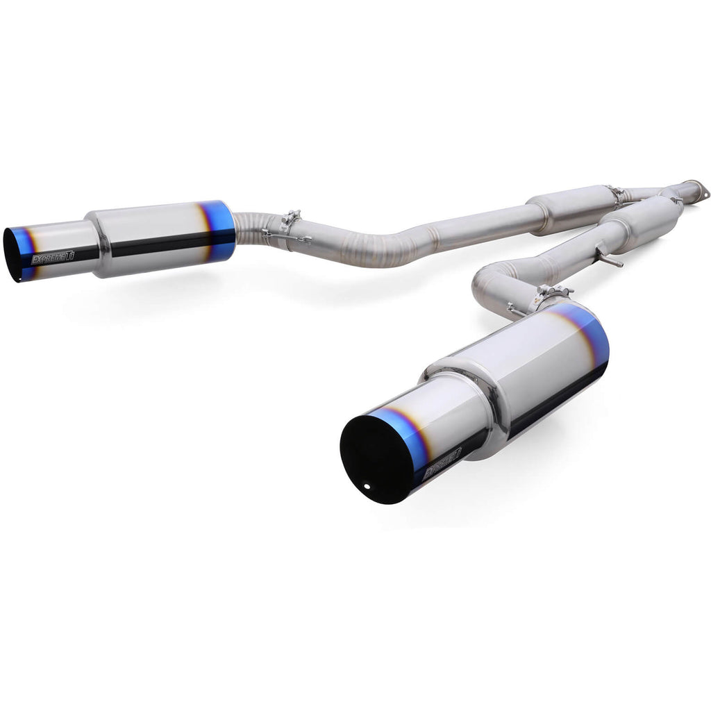 Tomei Expreme Ti Titanium Cat-Back Exhaust (Type-D Dual Exit), Infiniti Q60 - Angle 2