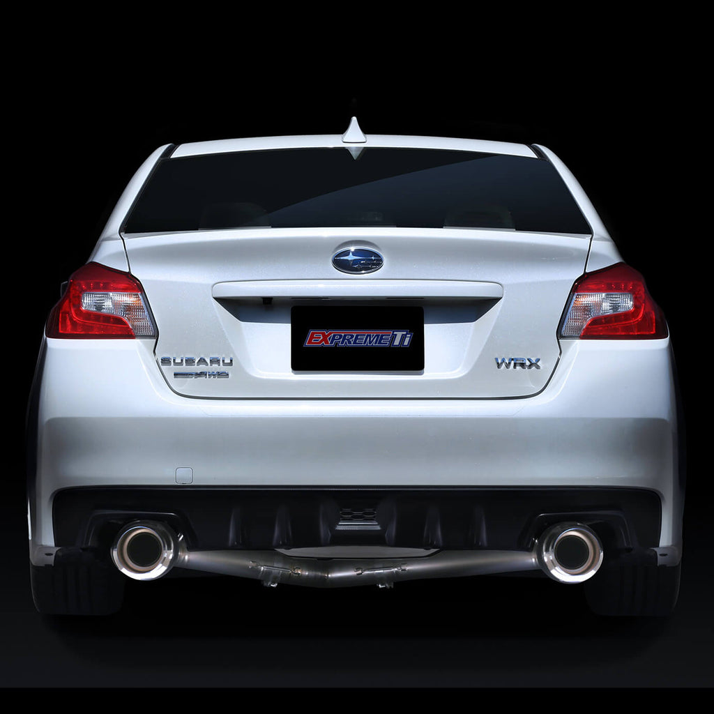 Tomei Expreme Ti Titanium Cat-Back Exhaust (Type-D Dual Exit), 2008-2021 WRX & 2011-2021 STi (Sedan) - Angle 3
