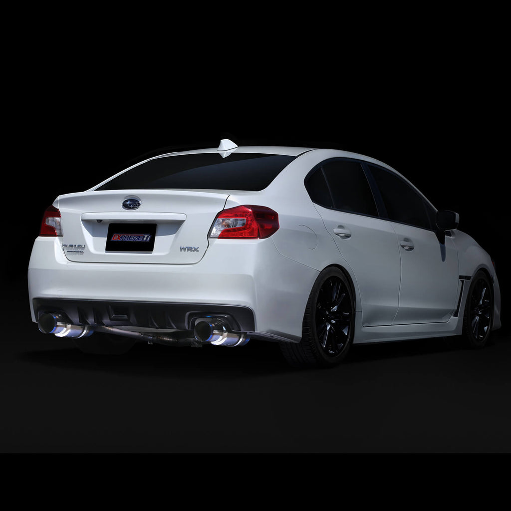 Tomei Expreme Ti Titanium Cat-Back Exhaust (Type-D Dual Exit), 2008-2021 WRX & 2011-2021 STi (Sedan) - Angle 4