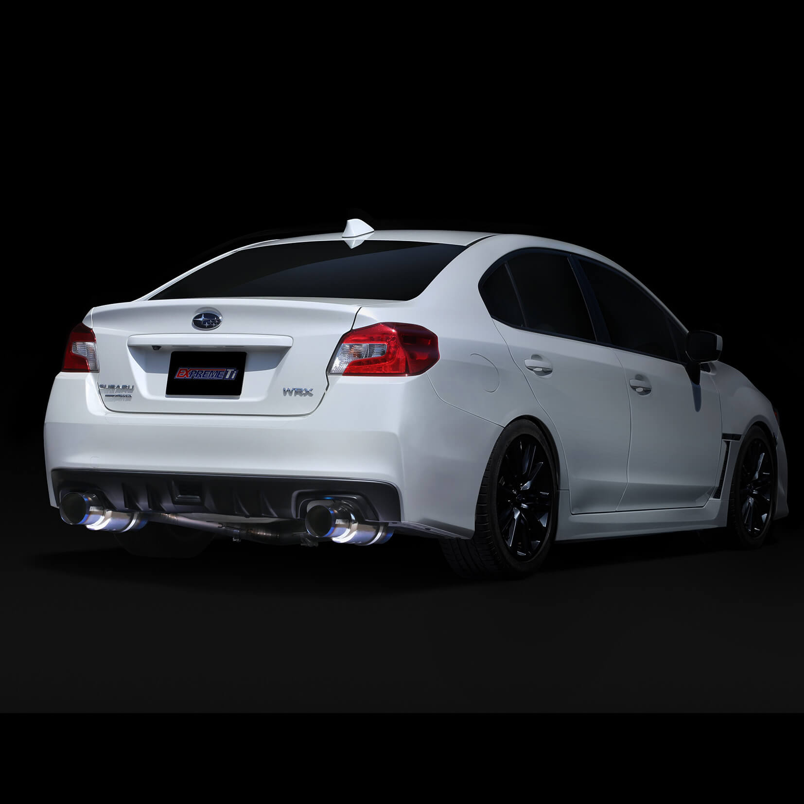 Tomei Expreme Ti Titanium Cat-Back Exhaust (Type-D Dual Exit), 2008-2021 WRX & 2011-2021 STi (Sedan) - Angle 4