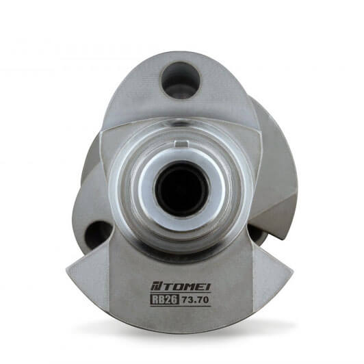 Tomei Forged Billet Crankshaft (2.6L Stroker, 73.70mm), RB26DETT - Angle 4