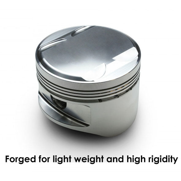 Tomei Forged Pistons Kit (85.50mm, CH31.65, 2.2/2.3L, Set/4), 2003-2006 EVO 8 & 9 - Angle 2