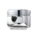 Tomei Forged Pistons Kit (85.50mm, CH31.65, 2.2/2.3L, Set/4), 2003-2006 EVO 8 & 9 - Angle 6