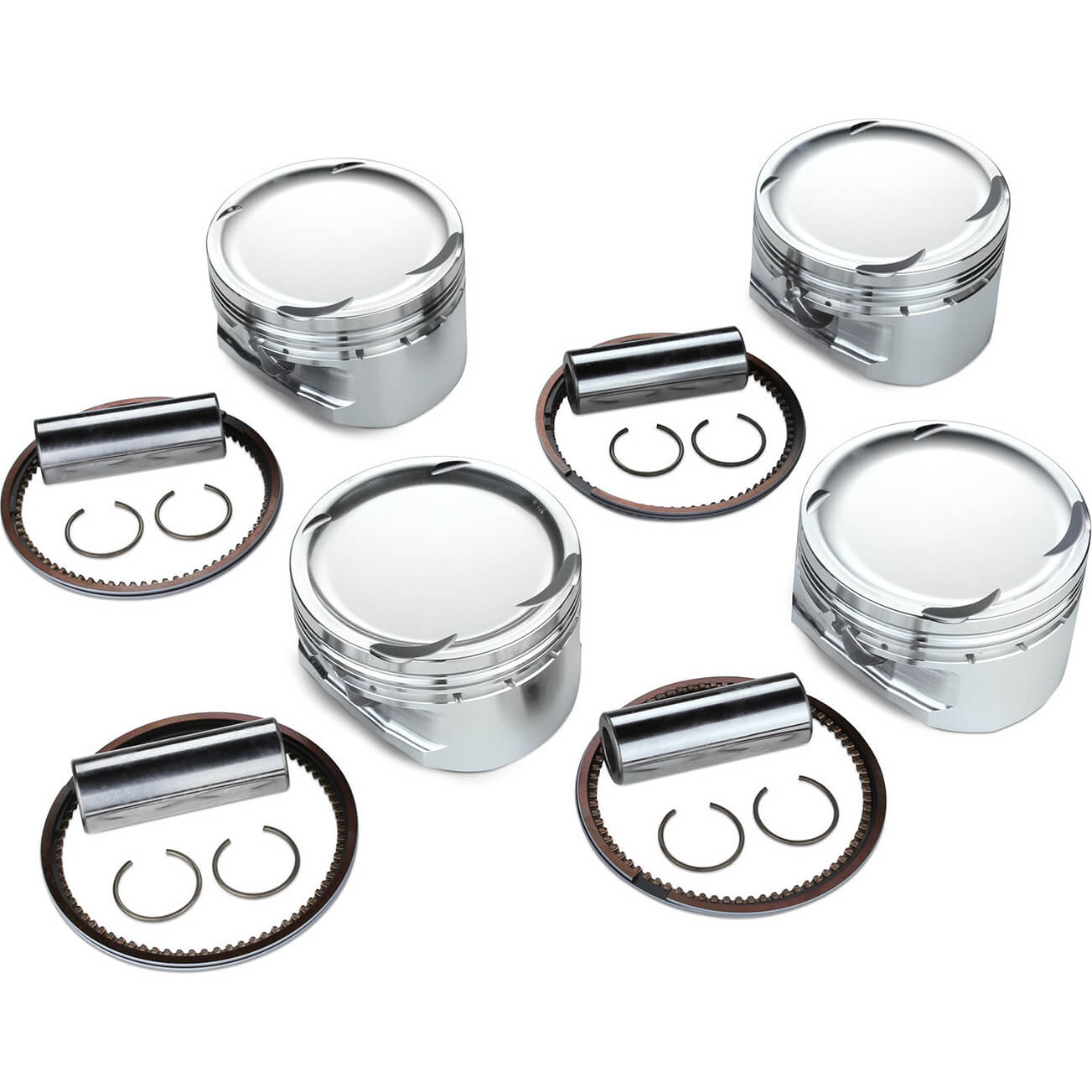 Tomei Forged Pistons Kit (86.50mm, CH27.40, 2.3L, Set/4), 2008-2015 EVO X