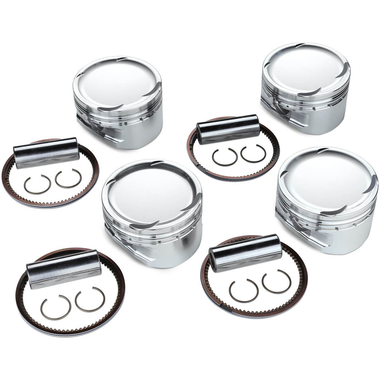 Tomei Forged Pistons Kit (87.00mm, CH27.40, 2.3L, Set/4), 2008-2015 EVO X