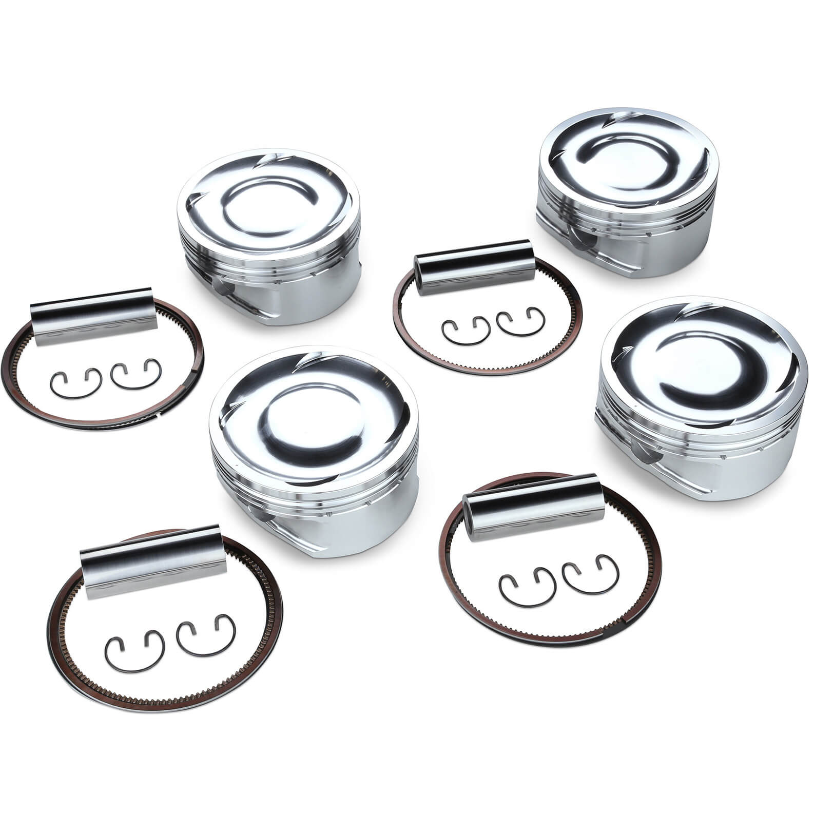 Tomei Forged Pistons Kit (99.75mm, CH30.70, 2.6L, Set/4) w/ CP Pistons, 2004-2021 STi & 2006-2014 WRX