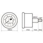 Tomei Fuel Pressure Gauge - Angle 4