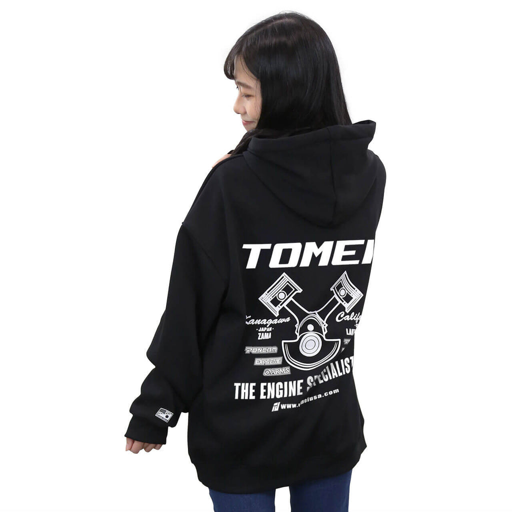 Tomei Hoodie Sweatshirt 2024 Logo - Black